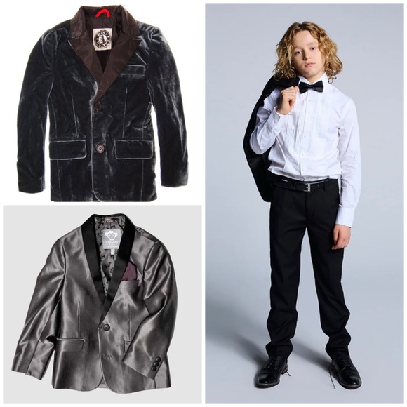 Bundle of Appaman Blazer & Tuxedo Pants + Mini Shatsu Velvet Blazer 5/6
